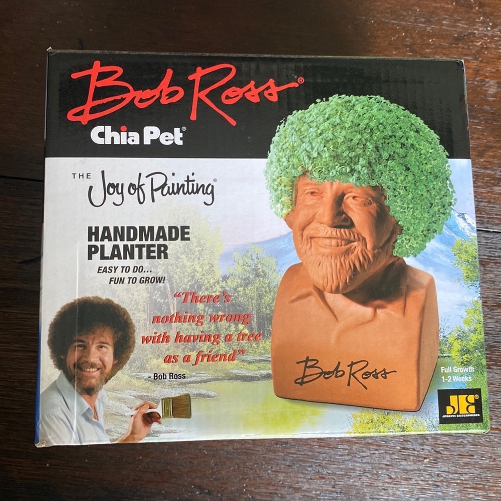 Bob Ross chia pet